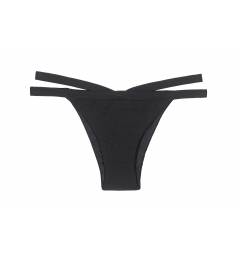 Calcinha strapy all black Calcinha Triangulo Preto