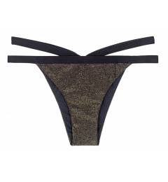 Calcinha de biquini embutida strappy lurex Calcinha Triangulo Radiante