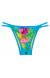 Calcinha duas tiras tropical azul Calcinha Tropical Blue Duo