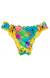Calcinha inteira frufru tropical azul Calcinha Tropical Blue Ombro A Ombro