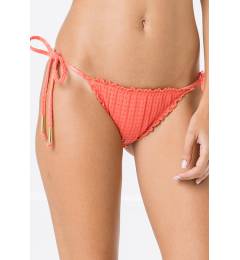 Calcinha frufr texturizada - Bottom Frufru Anarruga Coral