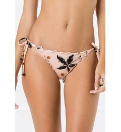 Calcinha lacinho coqueiro rosa Bottom Frufru Swim Beige