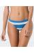 Calcinha listrada reta azul - Bottom Miracle Sport Blue