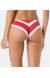 Calcinha listrada reta - Bottom Miracle Sport Red