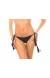 Empina bumbum com pompom Calcinha Ambra Frufru Preto