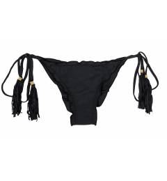 Empina bumbum com pompom Calcinha Ambra Frufru Preto