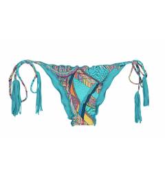 Parte de baixo empina bumbum com pompom Calcinha fractal frufru