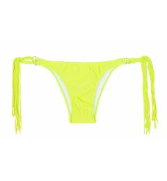 Parte de baixo biquini amarelo citrico Calcinha Franja Acid