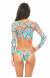 Biqu�ni cropped top manga longa Fractal Crop