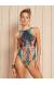 Body floral decote costas Body Life Style
