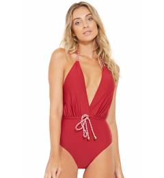 Maio liso red decote Caravela Vermelho Divino