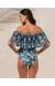 Body babado estampado Body Tulum