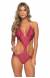 Body recorte lateral Maio Sereia Coral