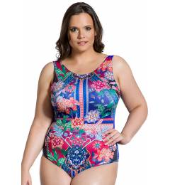 Body estampa localizada multicolorido - Body Folcl�rica Plus