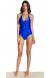 Body liso detale tiras - Strappy Cobalt