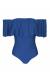 Body babado blue sea Denim Maio Babado