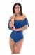 Body babado blue sea Denim Maio Babado