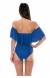 Body babado blue sea Denim Maio Babado