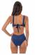 Body recorte shine azul Duna Azul Marinho Triquini