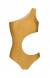 Body ombro recorte lateral dourado Gold Assimetrico