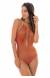 Body decotado de lurex Radiante Canela Decote Profundo