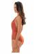 Body decotado de lurex Radiante Canela Decote Profundo