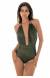 Body lurex decote Radiante Preto Decote Profundo