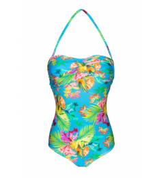 Maio torcido tropical azul Tropical Blue One Piece