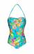 Maio torcido tropical azul Tropical Blue One Piece