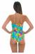 Maio torcido tropical azul Tropical Blue One Piece
