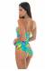 Maio torcido tropical azul Tropical Blue One Piece