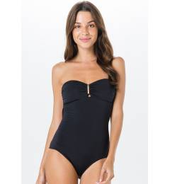 Maio liso black - Maiilot Bustier Liso