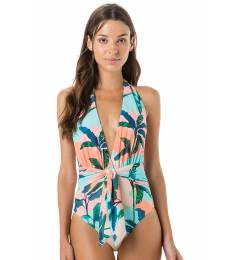Maio decote profundo estampado - Maillot Pala Laco