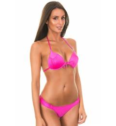 Biquni liso texturizado rosa Onix Pink