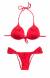 Biquni push-up vermelho liso Onix Red