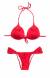 Biquni push-up vermelho liso Onix Red