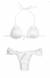 Biquni branco liso texturizado com bojo push-up Onix White