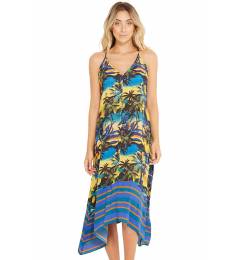 Vestido midi floral - Bali Entardecer