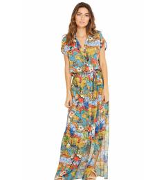 Vestido longo praia multicolorido Ivy Hemisferio