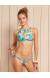 Cropped top florido Diamante