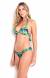 Bikini estampado faixa franzida Sinrise