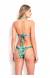Bikini estampado faixa franzida Sinrise