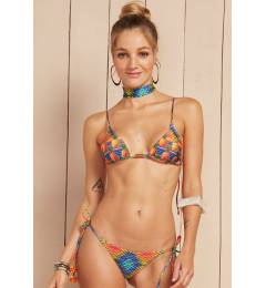 Biqu�ni lacinho mix de estampa Sol Dourado