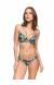 Biquini estampa multicolorida push up Eucalipto