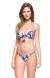 Biquini push up floral ponteira leque Litoral Azul