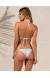 Bikini branco detalhe dourado Gold Branco