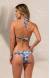 Bikini estampa azul e branco Jane Riviera Blue
