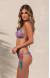 Bikini frufru ripple colorido Shophia Tulum