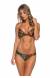 Bikini push up color Coral Preto