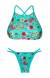 Top cropped calcinha duas tiras florzinha Bloom Cropped
